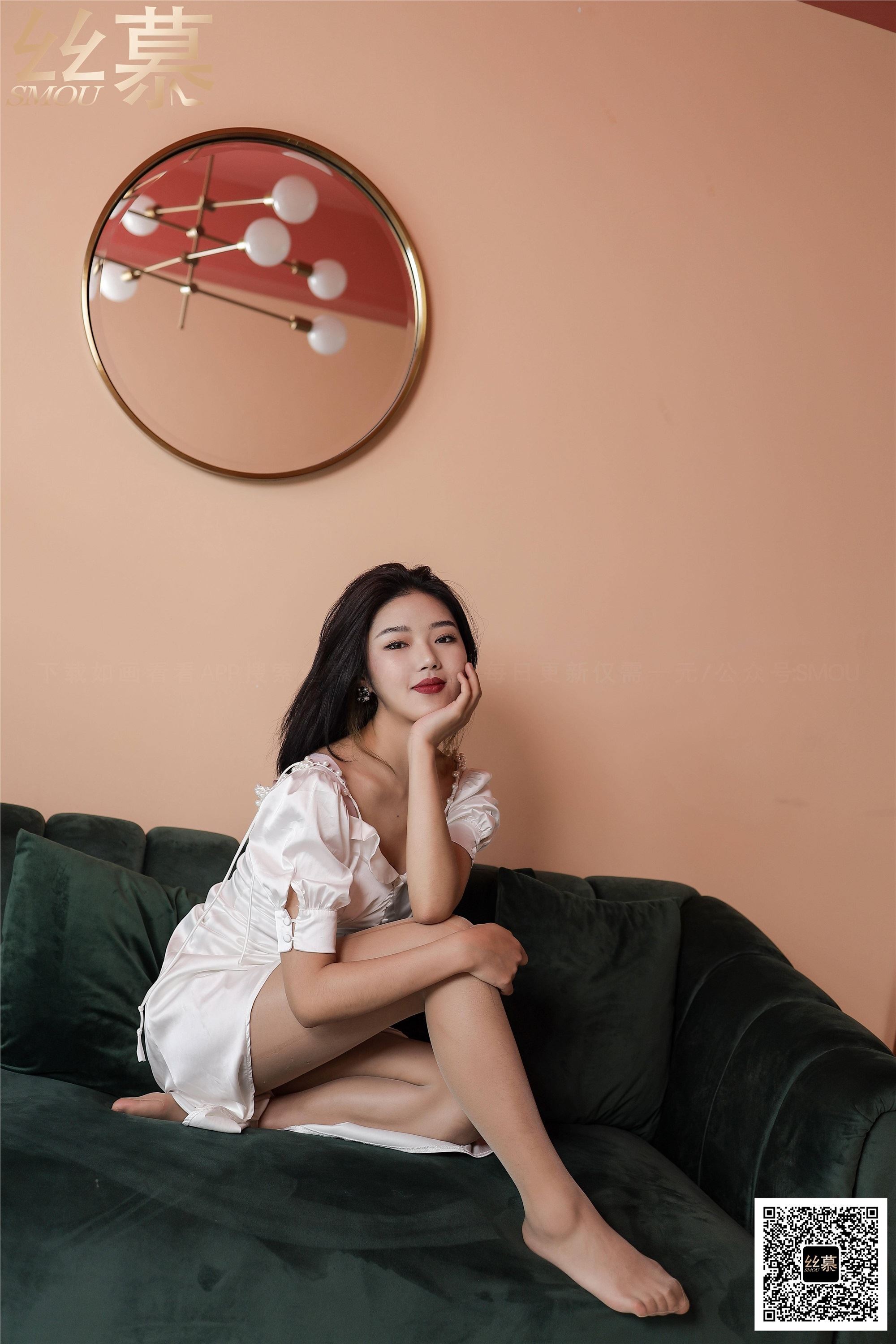 丝慕写真 SM414 天天一元 模特：新模《BONAS空气感透明袜》